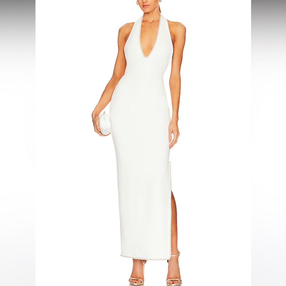 Khanums Khilan Pearl trim maxi dress revolve